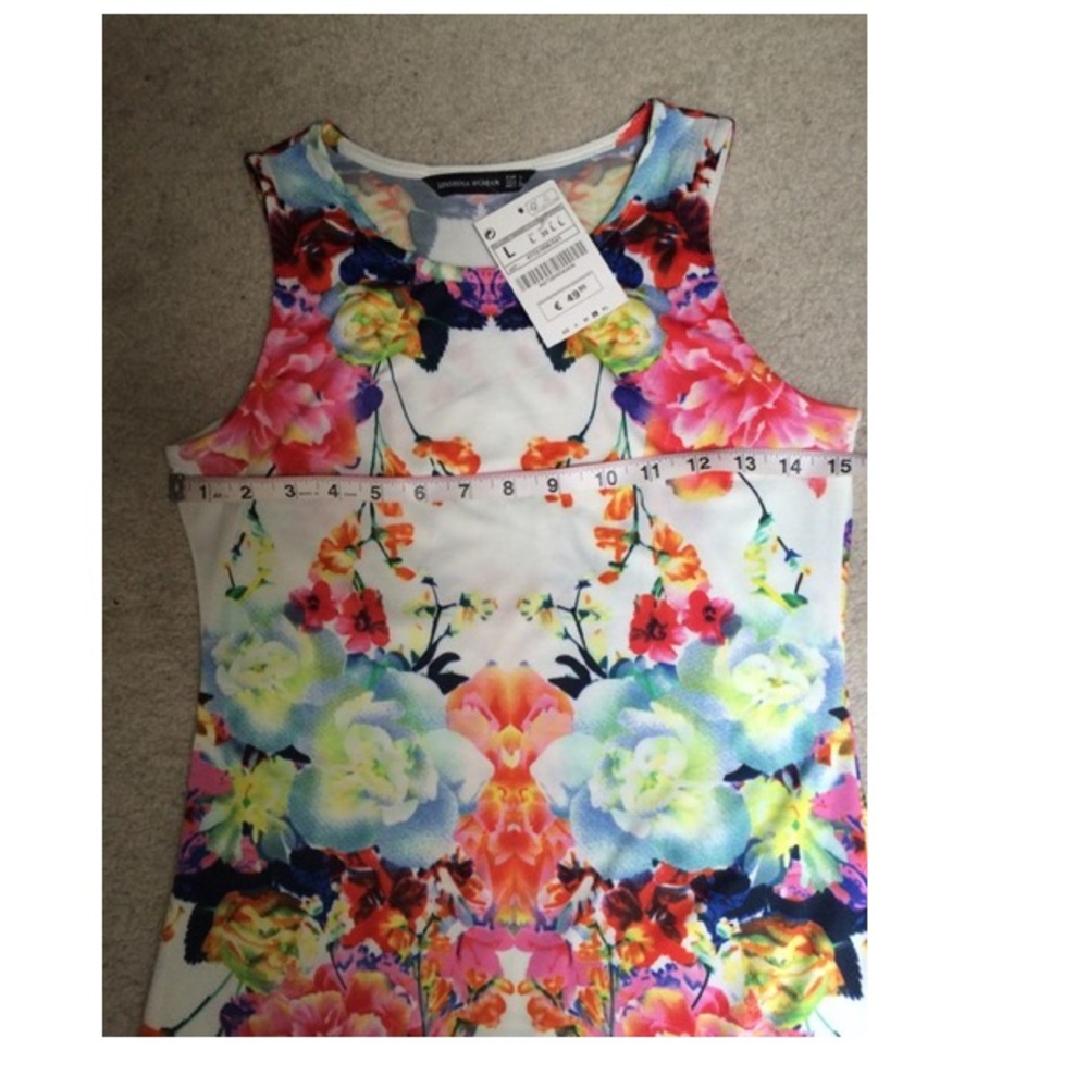 floral beautiful shift dress flowers - Picture 3 of 7